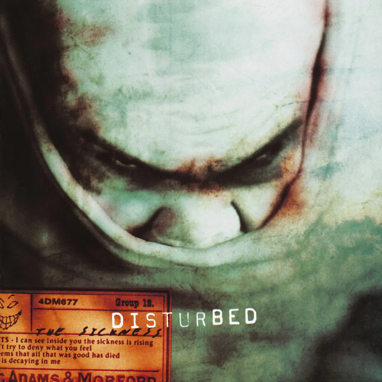 Disturbed down with the sickness cover